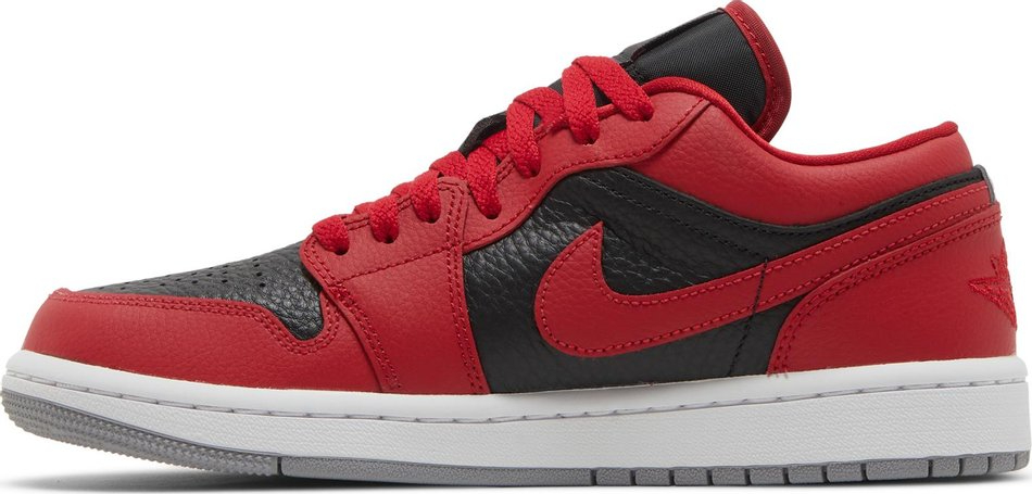 Best Replica Wmns Air Jordan 1 Low SE  Split   Gym Red Cement Grey  DR0502-600 - Colareps