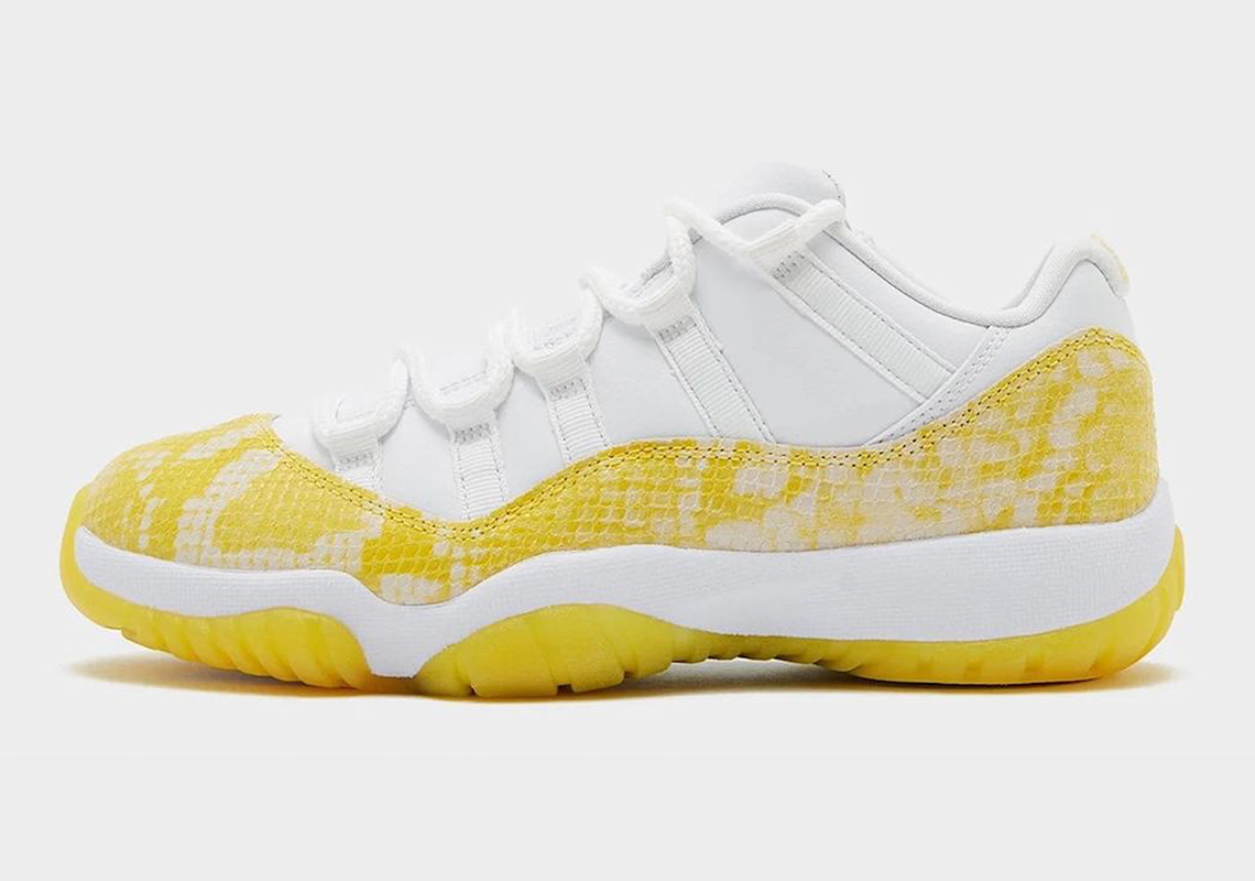 Best Replica Air Jordan 11 Low  Yellow Snakeskin  AH7860-107 - Colareps