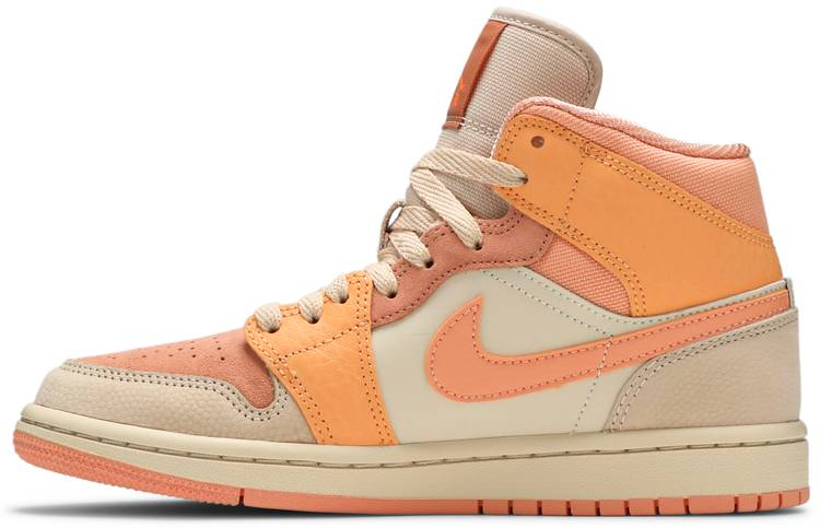 Best Replica Wmns Air Jordan 1 Mid  Apricot  DH4270-800 - Colareps