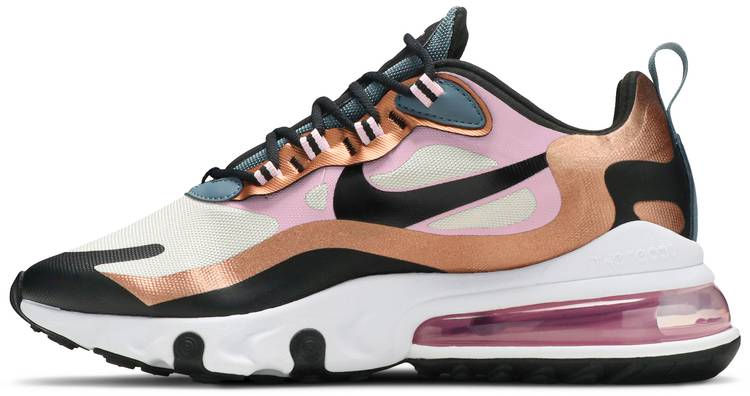 Best Replica Wmns Air Max 270 React  Metallic Bronze  CT1833-100 - Colareps