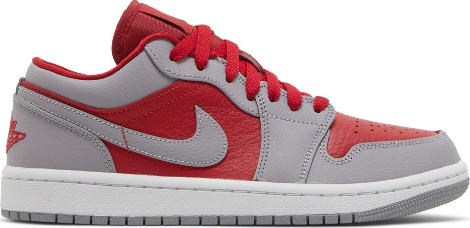Best Replica Wmns Air Jordan 1 Low SE  Split   Gym Red Cement Grey  DR0502-600 - Colareps