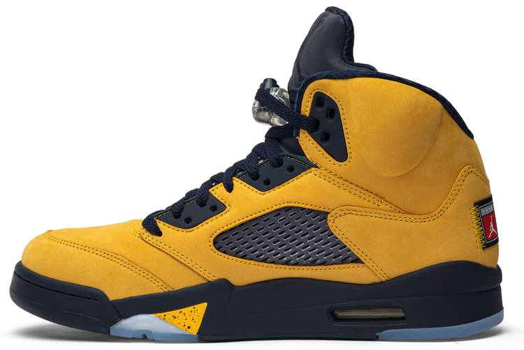 Best Replica Air Jordan 5 Retro SP  Michigan  CQ9541-704 - Colareps