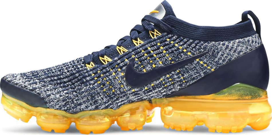 Best Replica Air VaporMax Flyknit 3  College Navy Orange  AJ6900-400 - Colareps