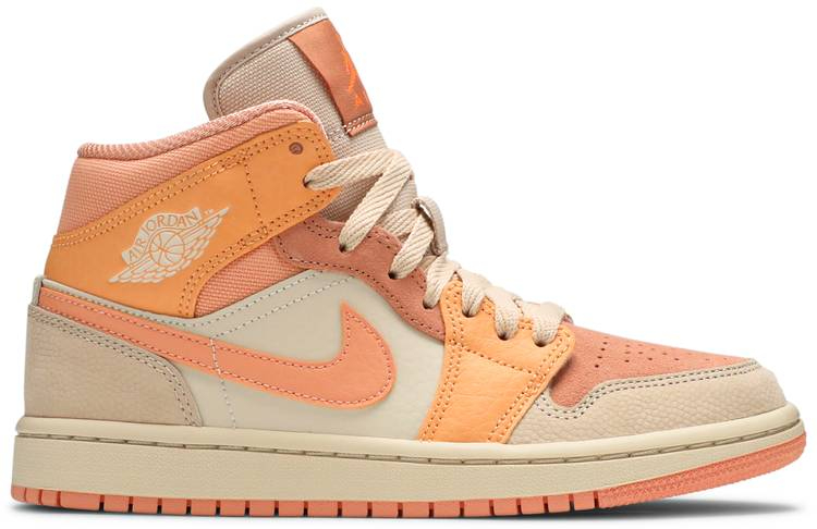 Best Replica Wmns Air Jordan 1 Mid  Apricot  DH4270-800 - Colareps