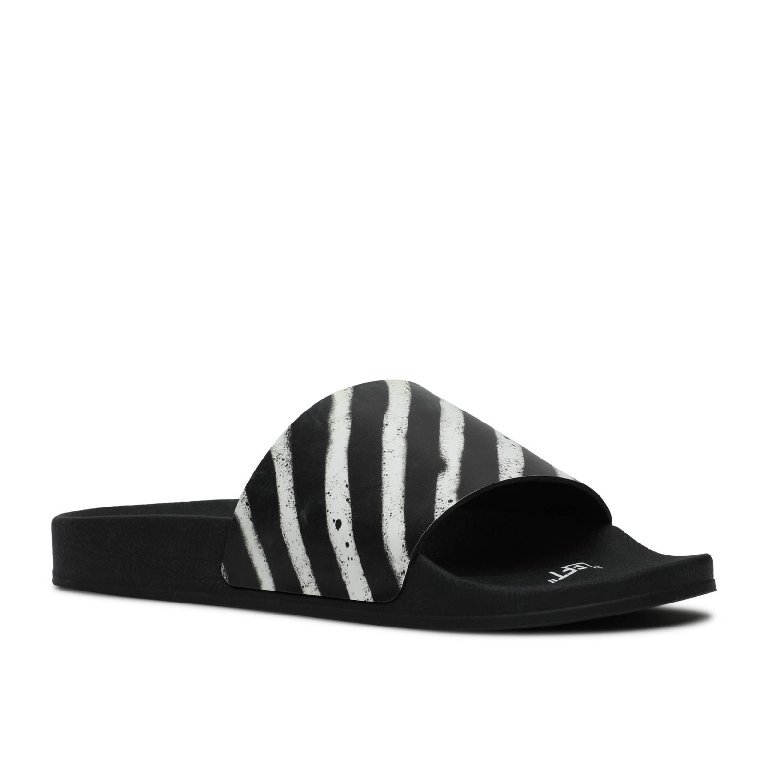 Best Replica Off-white Sliders Black   White - Colareps
