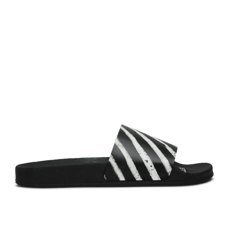 Best Replica Off-white Sliders Black   White - Colareps