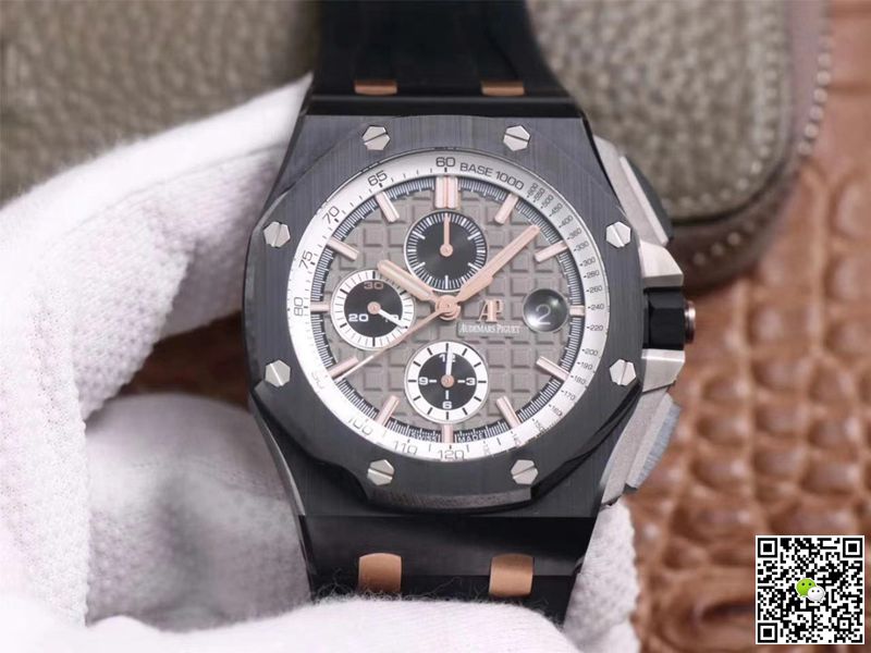 Best Replica Replica Audemars Piguet Royal Oak Offshore 26415CE.OO.A002CA.01 1:1 Best Edition JF Factory Black Ceramic Swiss ETA7750 - Colareps