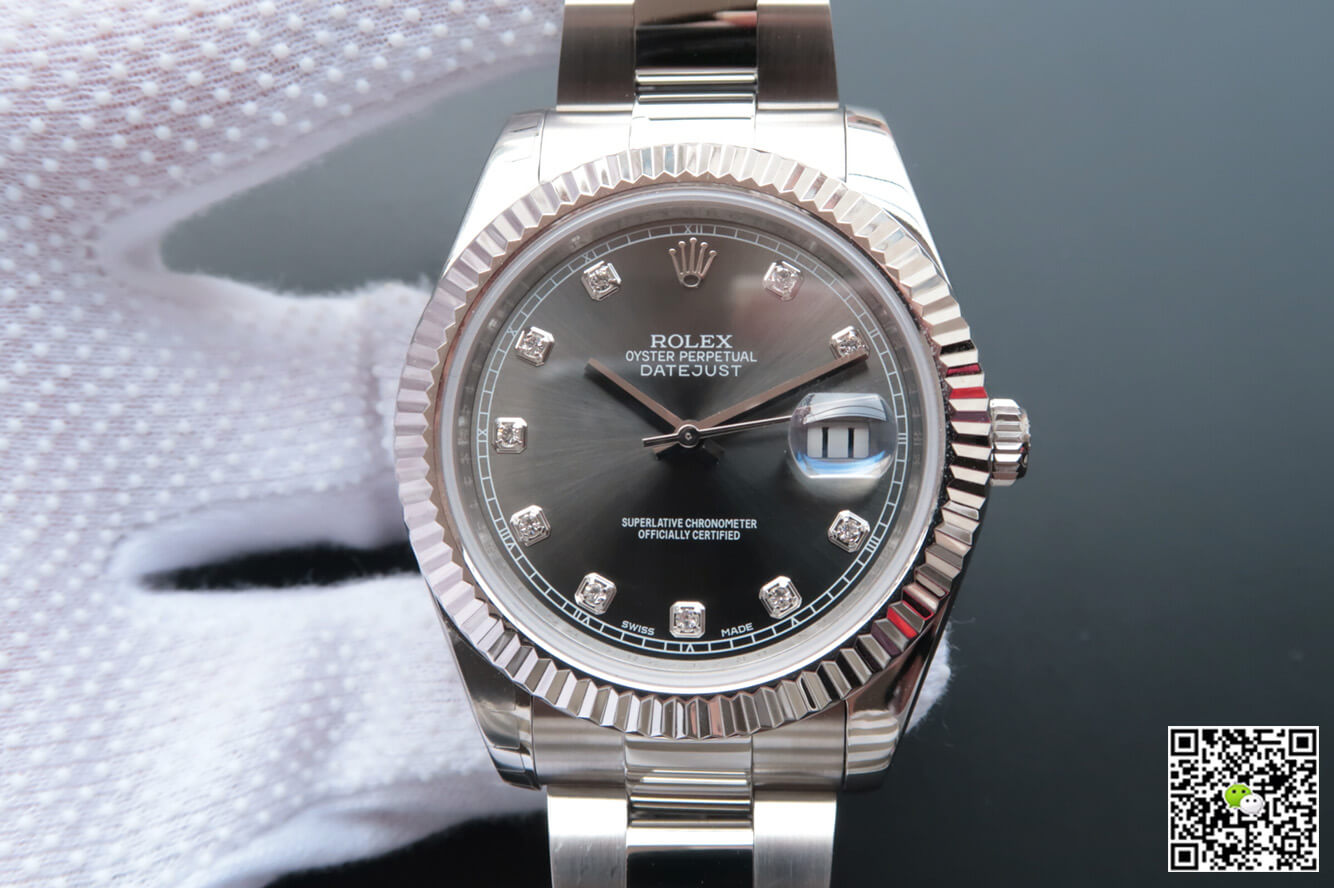 Best Replica Replica Rolex Datejust M126334-0005 1:1 Best Edition EW Factory Diamond-Studded Dial - Colareps