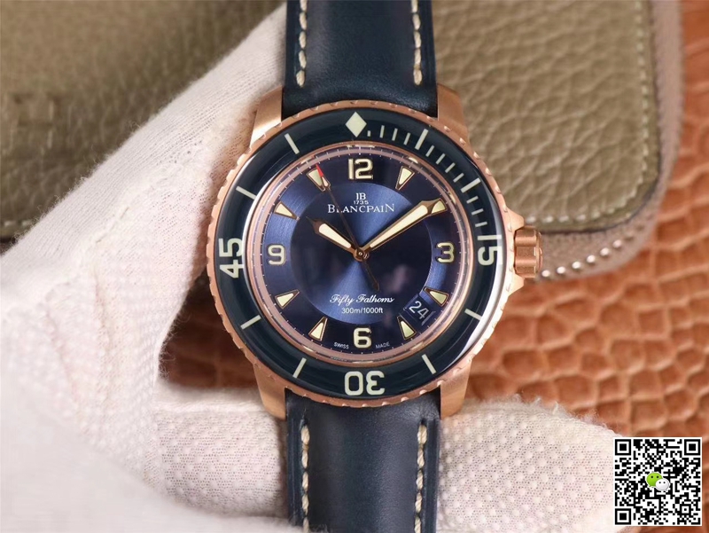 Best Replica Replica Blancpain Fifty Fathoms 5015-3603C-63B 1:1 Best Edition ZF Factory Blue Dial Swiss ETA1315 - Colareps