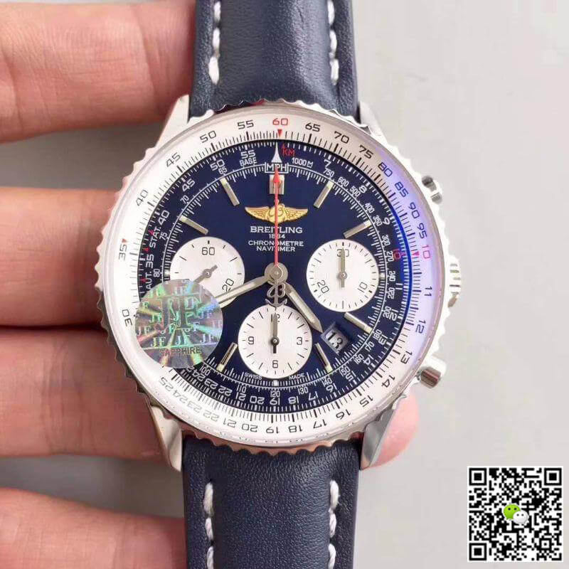 Best Replica Replica Breitling Navitimer 01 AB012012/BB01/437X/A20BA.1 JF Factory 1:1 Best Edition Swiss ETA7750 Blue Dial - Colareps