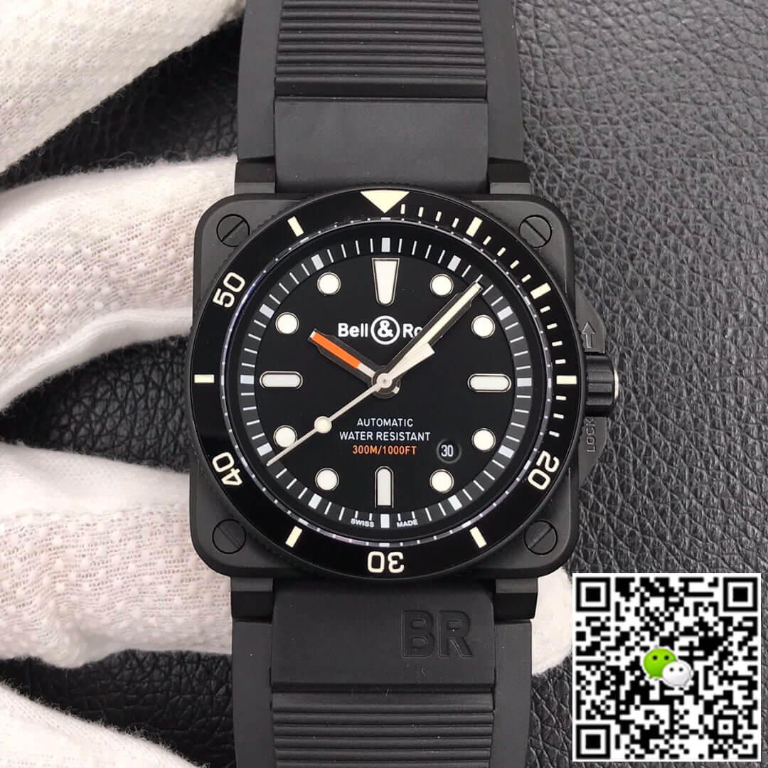 Best Replica Replica Bell   Ross BR0392-D-BL-CE/SRB 1:1 Best Edition Black Dial - Colareps