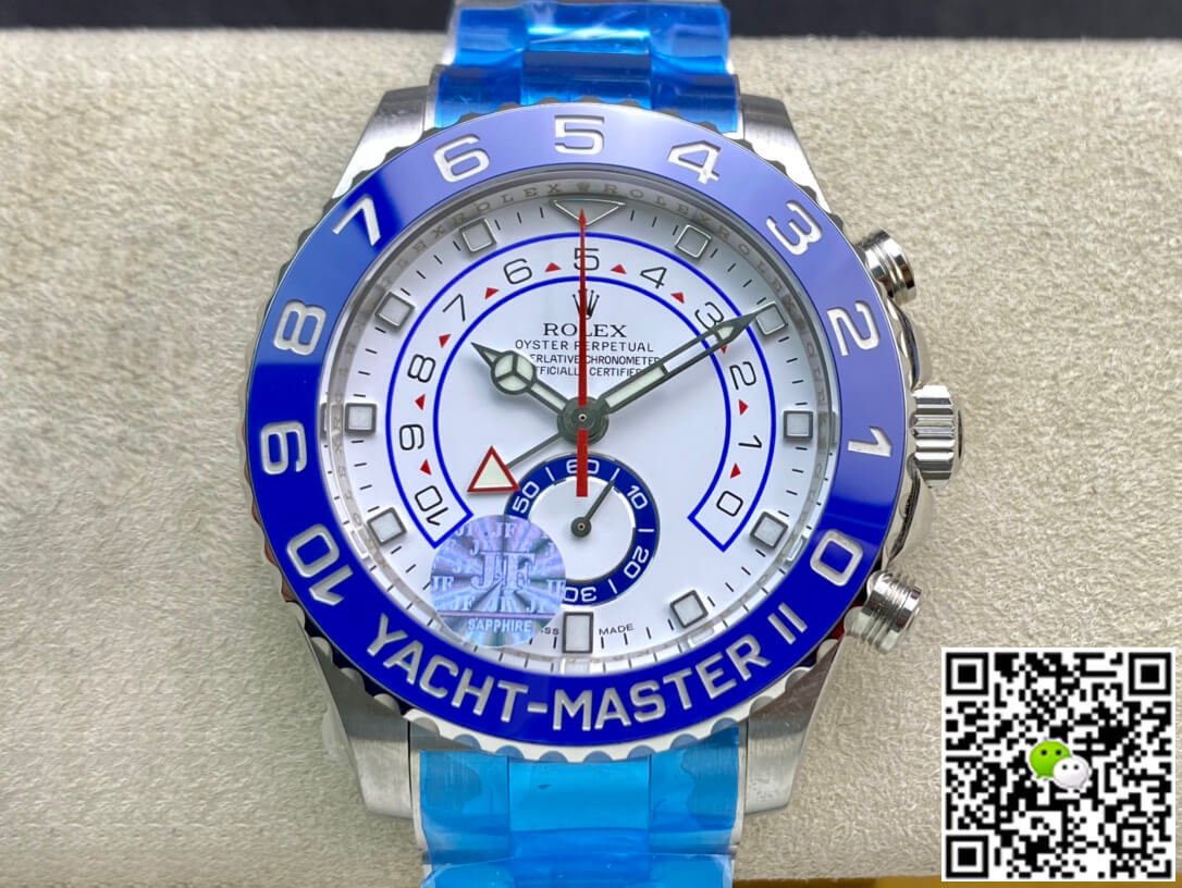Best Replica Replica Rolex Yacht-Master M116680-0002 1:1 Best Edition JF Factory White Dial - Colareps