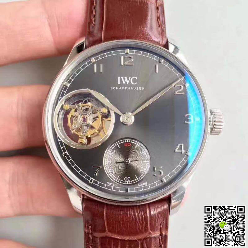 Best Replica IWC Replica Portuguese Tourbillon IW546301 YL Factory 1:1 Best Edition Swiss Tourbillon Anthracite Dial - Colareps