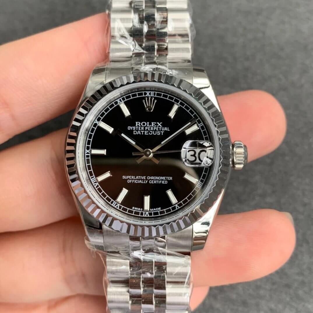 Best Replica Replica Rolex Datejust M178274-0004 1:1 Best Edition GS Factory Black Dial - Colareps