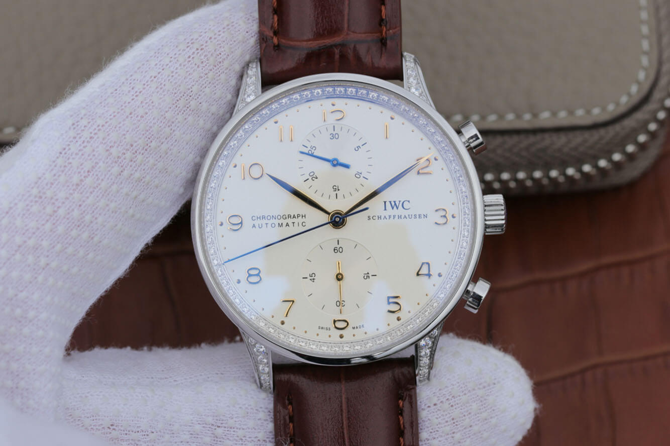 Best Replica Replica IWC Portugieser IW371440 1:1 Best Edition ZF Factory V2 Diamond Bezel - Colareps