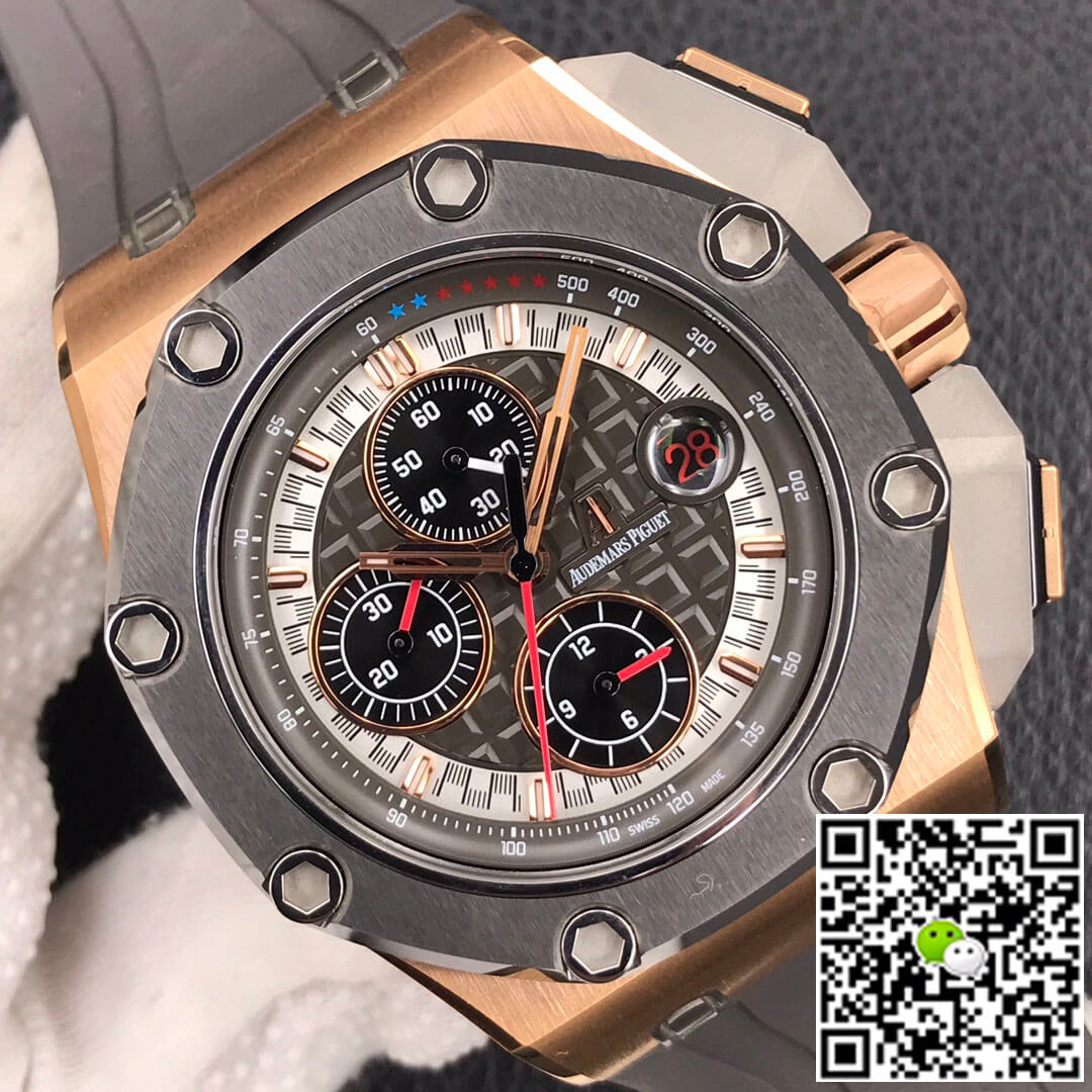 Best Replica Replica Audemars Piguet Royal Oak Offshore 26568OM.OO.A004CA.01 1:1 Best Edition JF Factory Rose Gold - Colareps