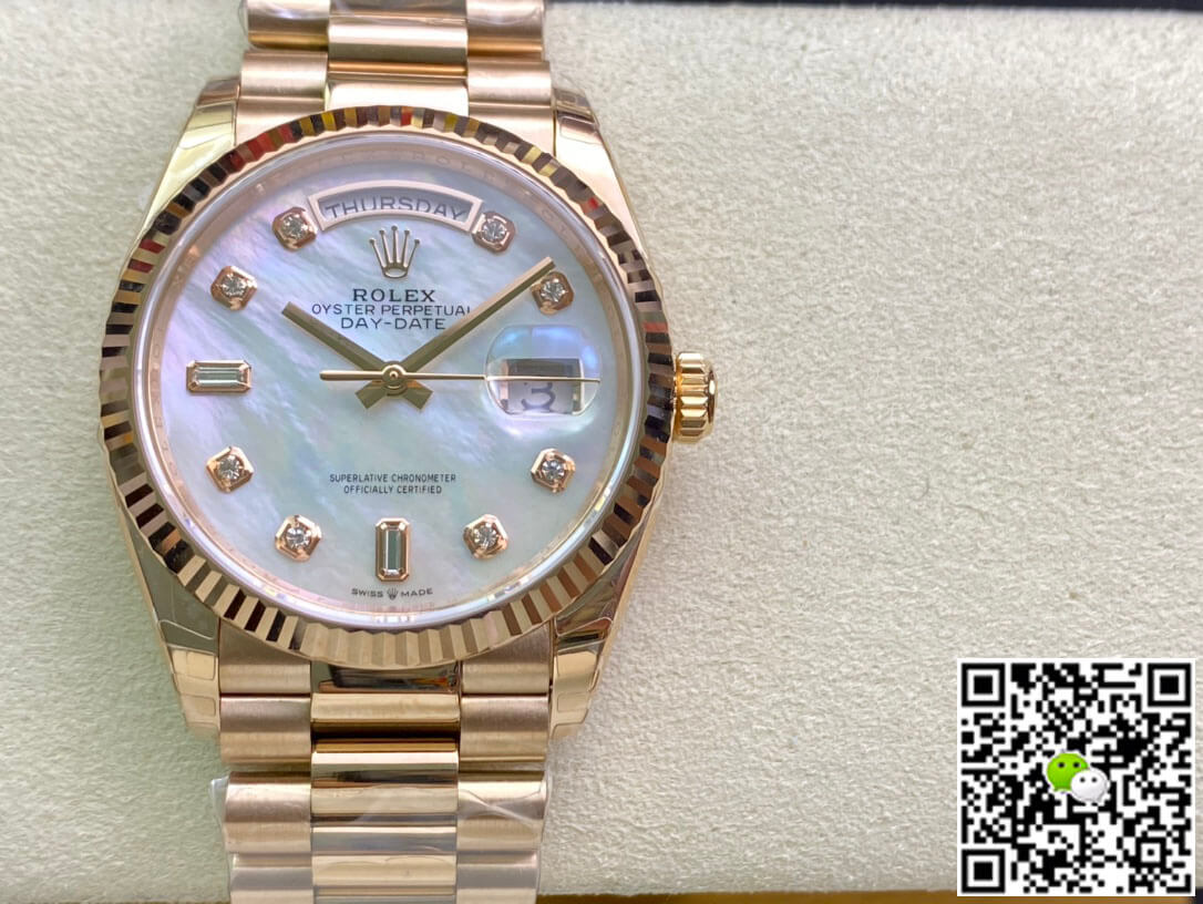 Best Replica Replica Rolex Day Date M128235-0029 1:1 Best Edition EW Factory Rose Gold - Colareps