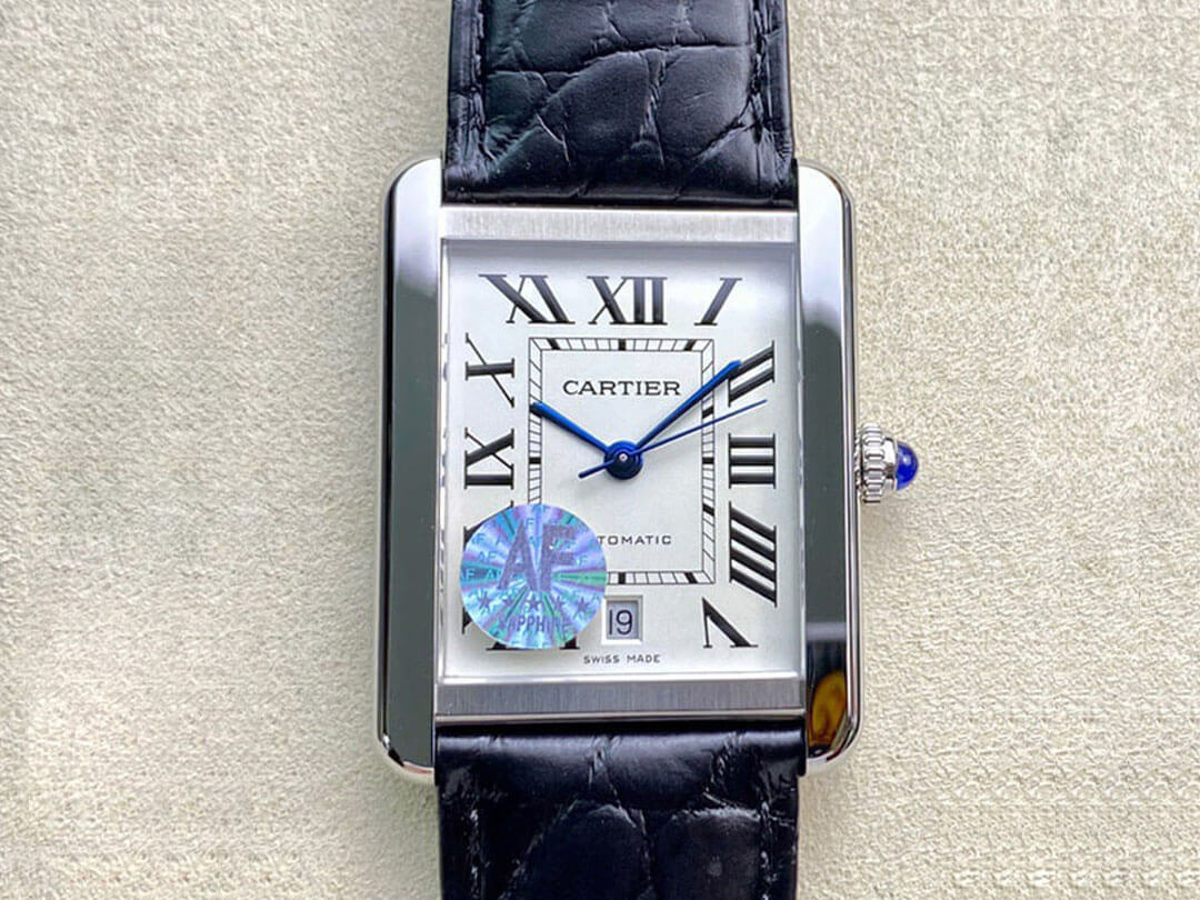 Best Replica Replica Cartier Tank W5200027 1:1 Best Edition AF Factory Silvery White Dial - Colareps