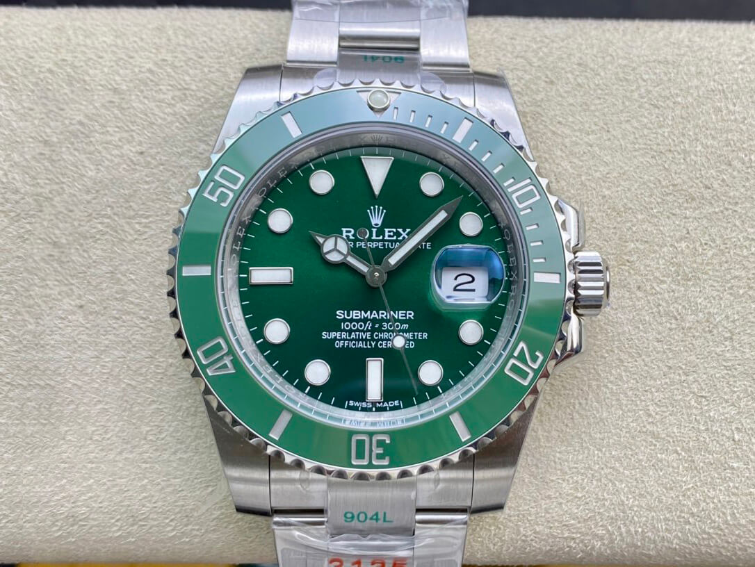 Best Replica Rolex Submariner Replica 116610LV-97200 1:1 Best Edition ZF Factory Green Dial Stainless Steel Strap - Colareps