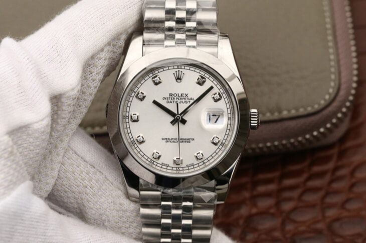 Best Replica Replica Rolex Datejust M126300 1:1 Best Edition EW Factory Diamond-set Dial - Colareps