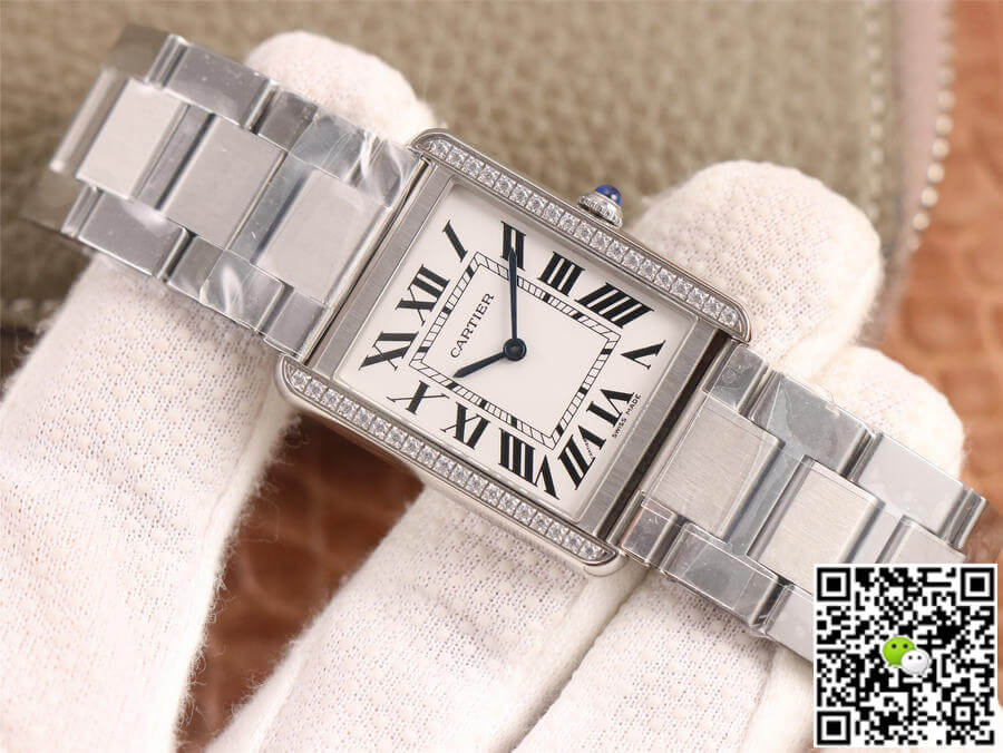 Best Replica Cartier Replica Tank 1:1 Best Edition K11 Factory Stainless Steel Diamond - Colareps