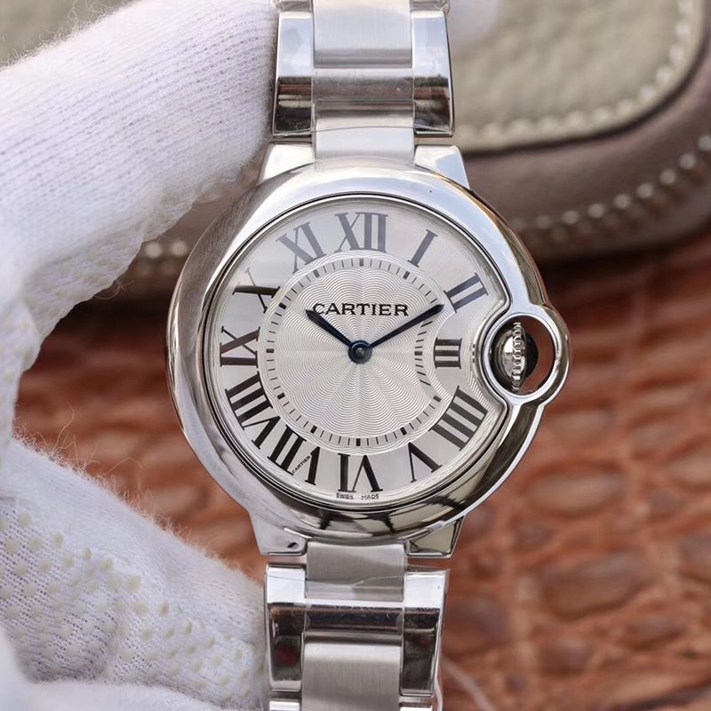 Best Replica Replica Ballon Bleu De Cartier W6920084 V6 Factory 1:1 Best Edition Swiss Quartz ETA157 Silver Dial - Colareps