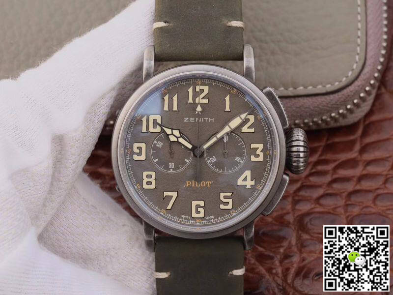 Best Replica Replica Zenith Heritage Pilot 11.2430.4069/21.C773 XF Factory 1:1 Best Edition Swiss ETA7750 - Colareps