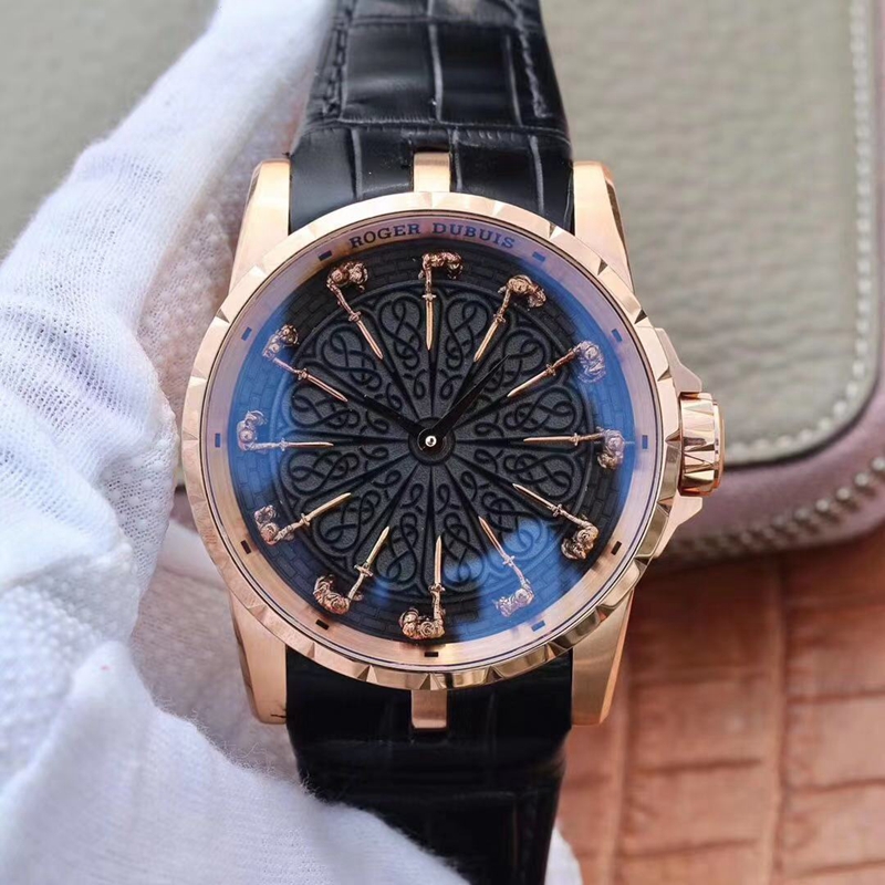 Best Replica Replica Roger Dubuis Excalibur Knights of The Round Table II Rddbex0511 ZF Factory 1:1 Best Edition Rose Gold Swiss M9015 - Colareps