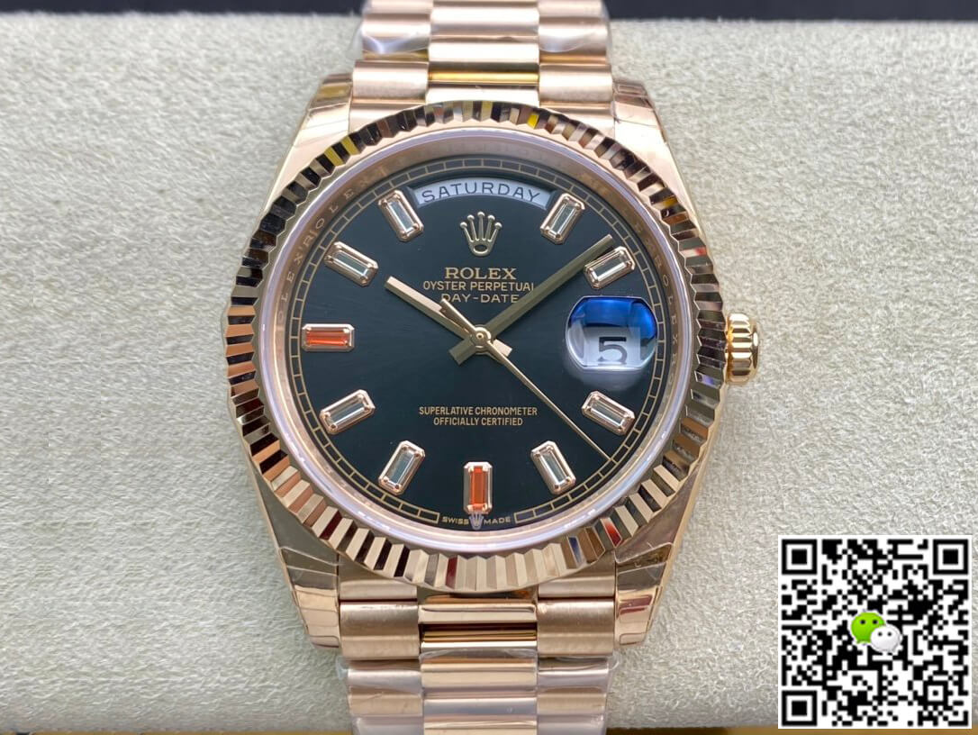 Best Replica Replica Rolex Day Date 40MM 1:1 Best Edition EW Factory Rose Gold - Colareps