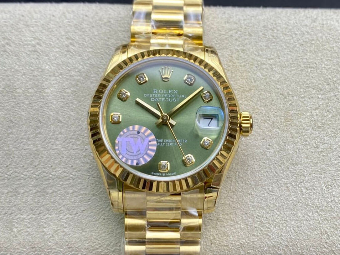 Best Replica Replica Rolex Datejust M278278-0011 31MM 1:1 Best Edition TW Factory Green Dial - Colareps