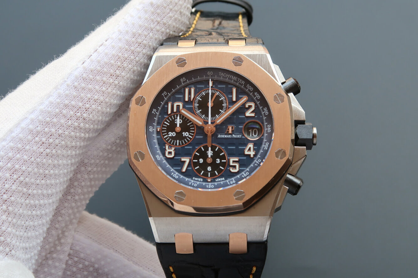 Best Replica Replica Audemars Piguet Royal Oak Offshore 26471SR.OO.D101CR.01 1:1 Best Edition JF Factory Rose Gold - Colareps