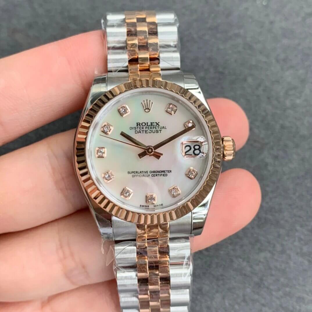 Best Replica Replica Rolex Datejust M278271-0026 1:1 Best Edition GS Factory Rose Gold - Colareps