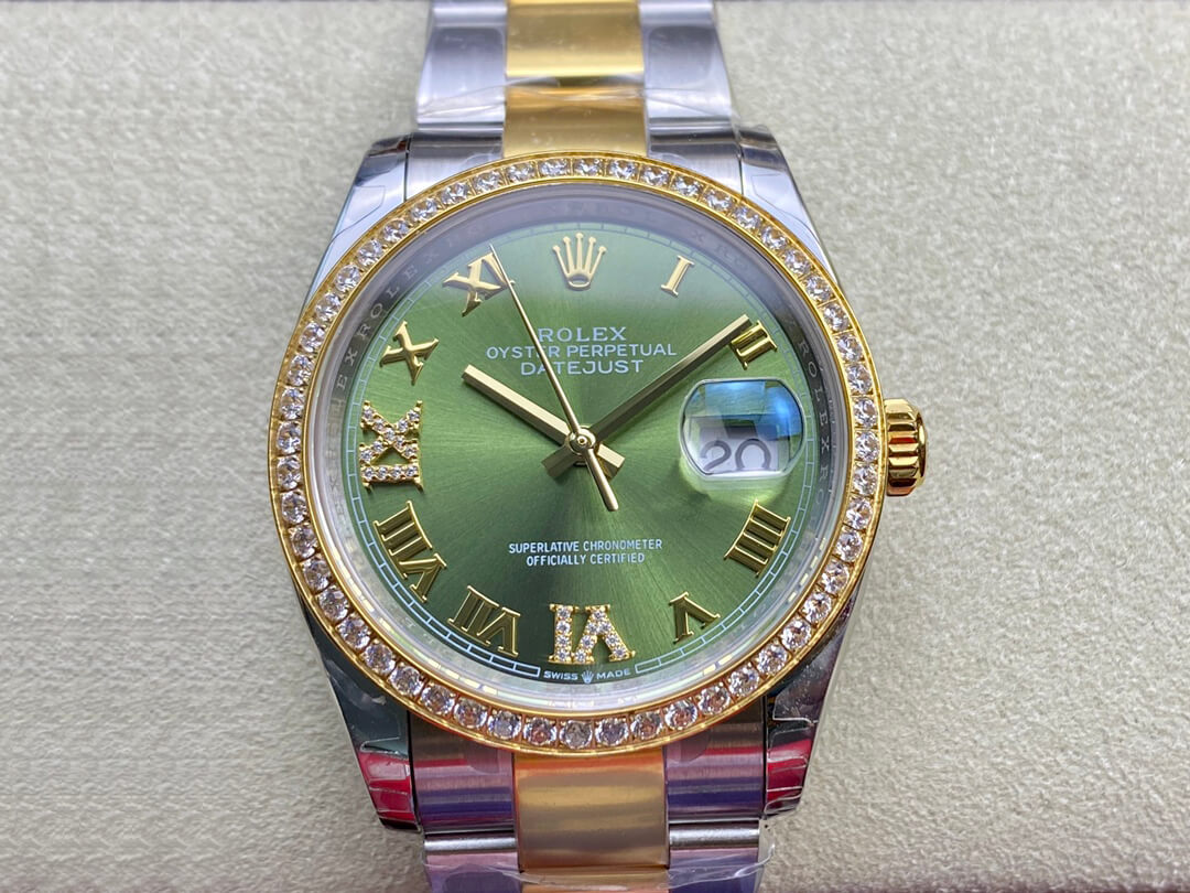 Best Replica Replica Rolex Datejust M126283RBR-0012 1:1 Best Edition EW Factory Green Dial - Colareps
