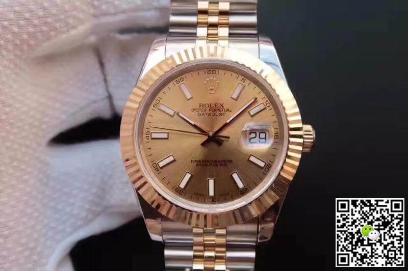 Best Replica Rolex Dupe Datejust 41mm 126333 1:1 Best Edition Mechanical Watches Swiss ETA2836-2 Gold Wrapped - Colareps