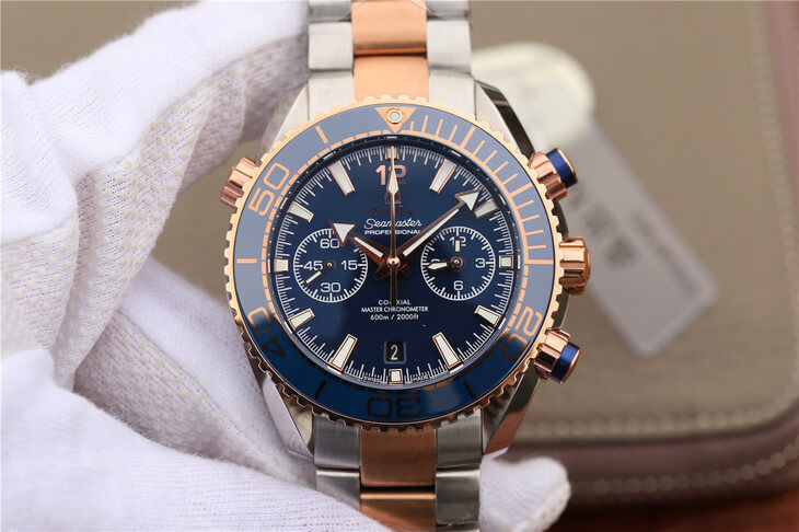 Best Replica Replica Omega Seamaster Ocean Planet 600M 215.20.46.51.03.001 1:1 Best Edition OM Factory Rose Gold - Colareps