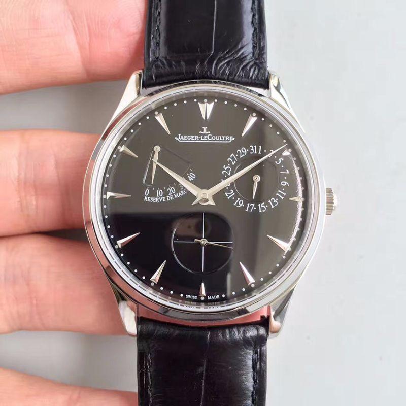 Best Replica Replica Jaeger-LeCoultre Master Ultra Thin 1378480 ZF Factory Men Watches 1:1 Best Edition Swiss ETA938 Black Dial - Colareps