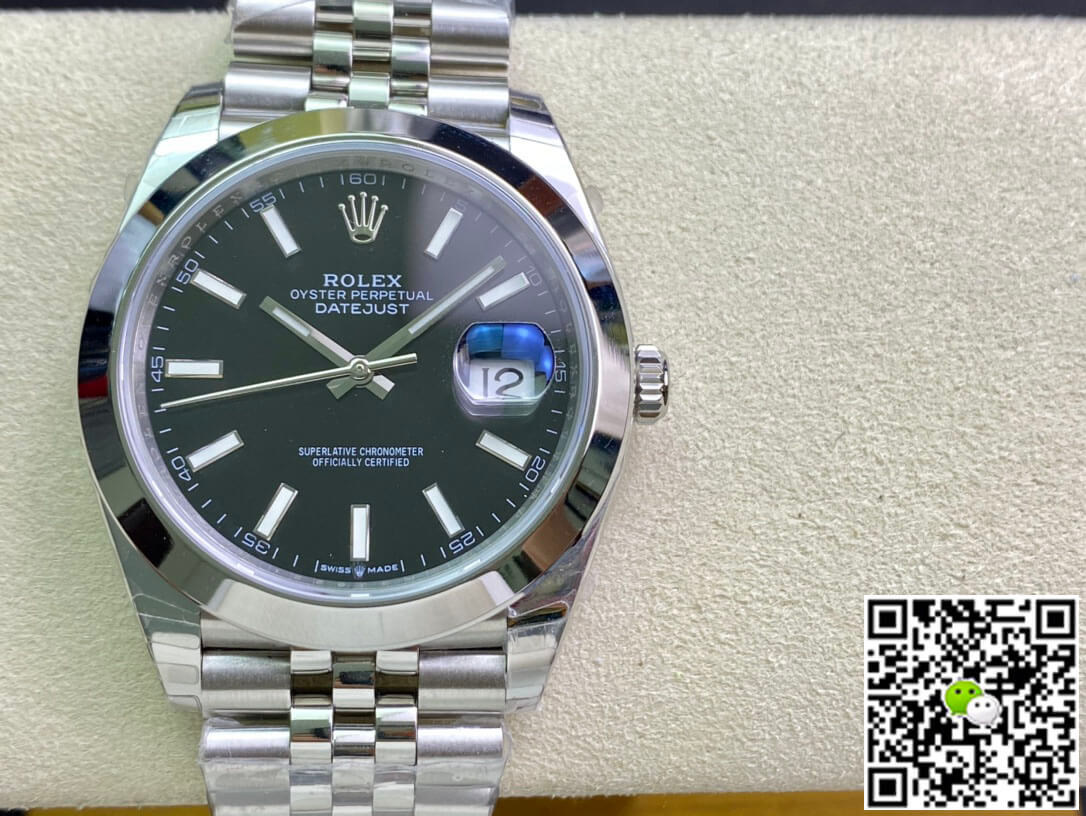 Best Replica Replica Rolex Datejust M126300-0012 1:1 Best Edition EW Factory Black Dial - Colareps