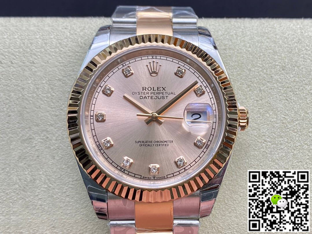 Best Replica Replica Rolex Datejust M126331-0007 41MM 1:1 Best Edition EW Factory V3 Pink Dial - Colareps