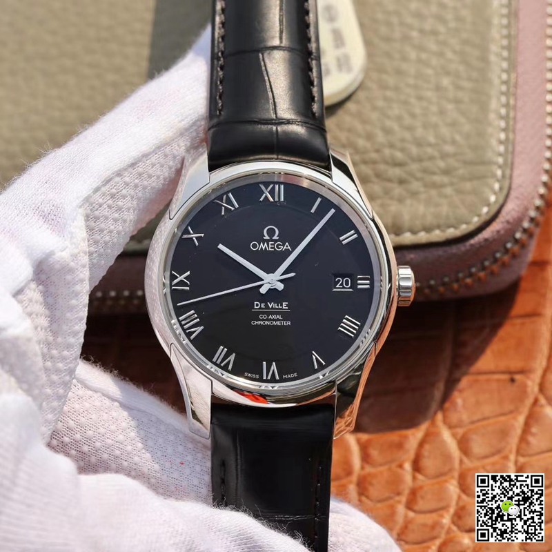 Best Replica Replica Omega De Ville 431.13.41.21.01.001 1:1 Best Edition VS Factory Black Dial Swiss ETA8500 - Colareps