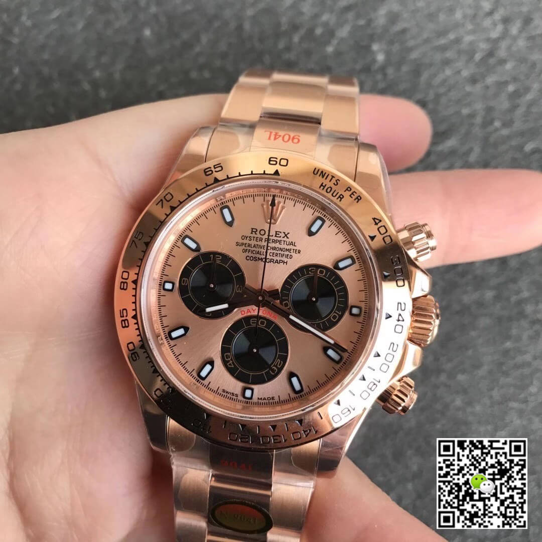 Best Replica Replica Rolex Daytona m116505-0009 1:1 Best Edition Noob Factory Champagne Dial - Colareps