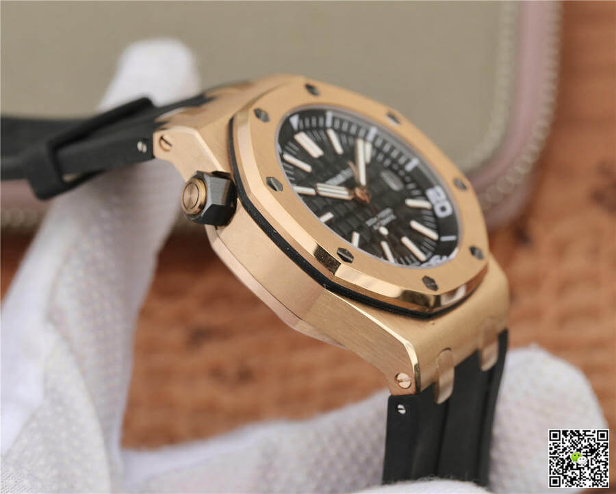 Best Replica Replica Audemars Piguet Royal Oak Offshore 15710 1:1 Best Edition JF Factory V8 Rose Gold - Colareps