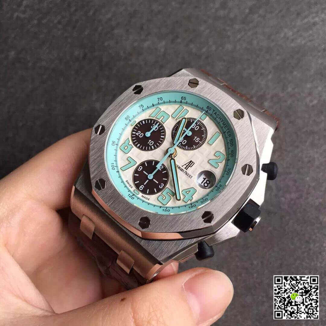 Best Replica Replica Audemars Piguet Royal Oak Offshore 26187ST.OO.D801CR.01 1:1 Best Edition JF Factory White Dial - Colareps