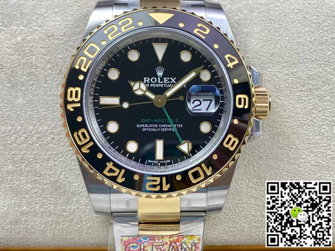 Best Replica Replica Rolex GMT Master II 116713-LN-78203 1:1 Best Edition Clean Factory Black Dial - Colareps