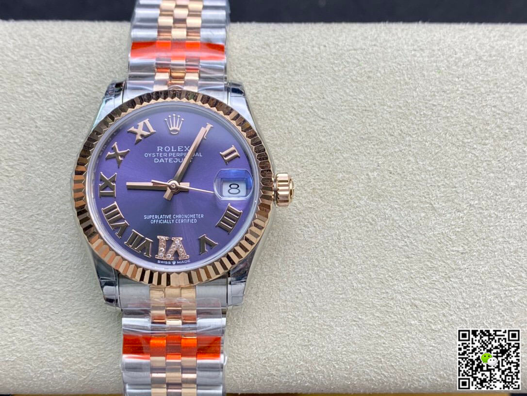 Best Replica Replica Rolex Datejust M278271-0020 1:1 Best Edition TW Factory Eggplant Purple Dial - Colareps