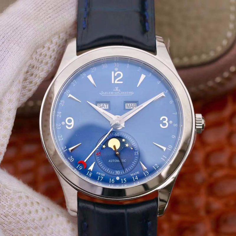 Best Replica Replica Jaeger-LeCoultre Master Calendar OM Factory Men Watches 1:1 Best Edition Swiss ETA866 Blue Dial - Colareps