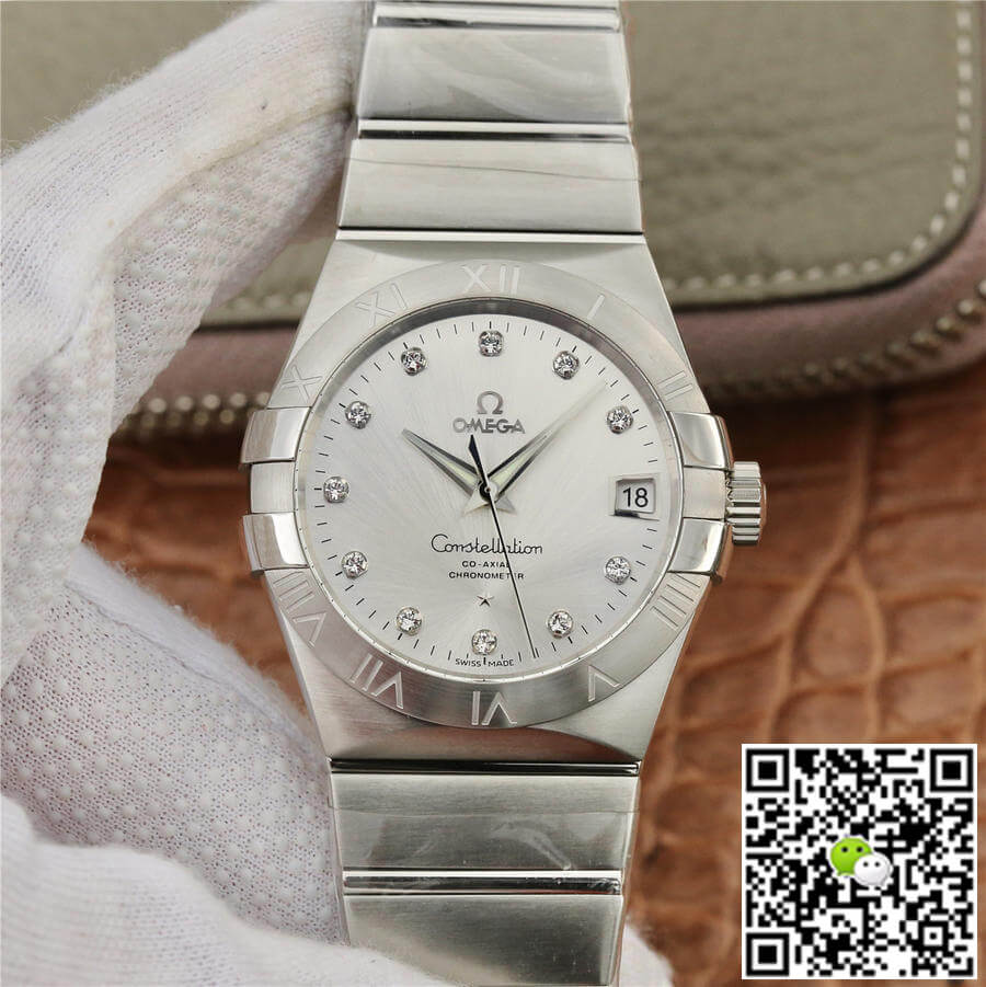 Best Replica Replica Omega Constellation 123.10.38.21.52.001 1:1 Best Edition VS Factory Diamond-set Dial - Colareps