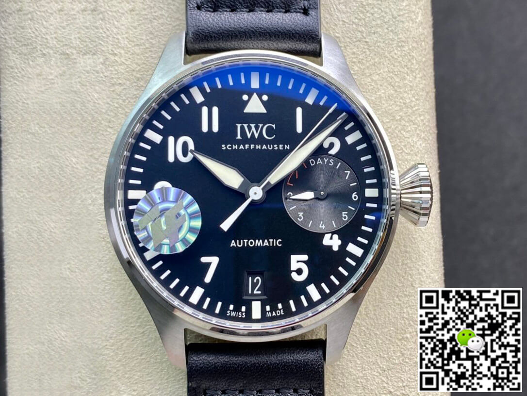 Best Replica Replica IWC Pilot 46MM 1:1 Best Edition ZF Factory Stainless Steel Black Dial - Colareps