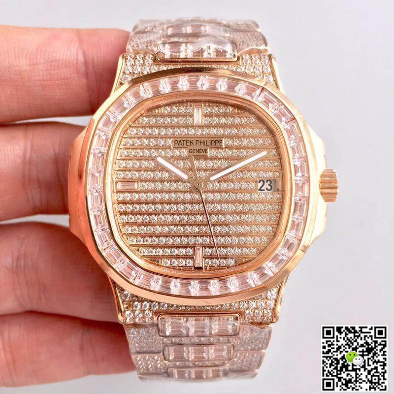 Best Replica Patek Philippe Replica Nautilus Jumbo 5719/1R-001 1:1 Best Edition Swiss ETA 324SC - Colareps