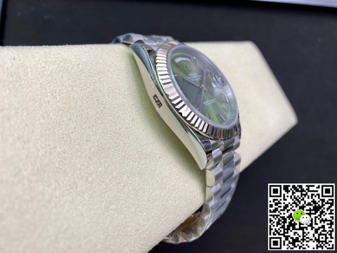 Best Replica Replica Rolex Day Date M228239-0033 1:1 Best Edition EW Factory Olive Green Dial - Colareps
