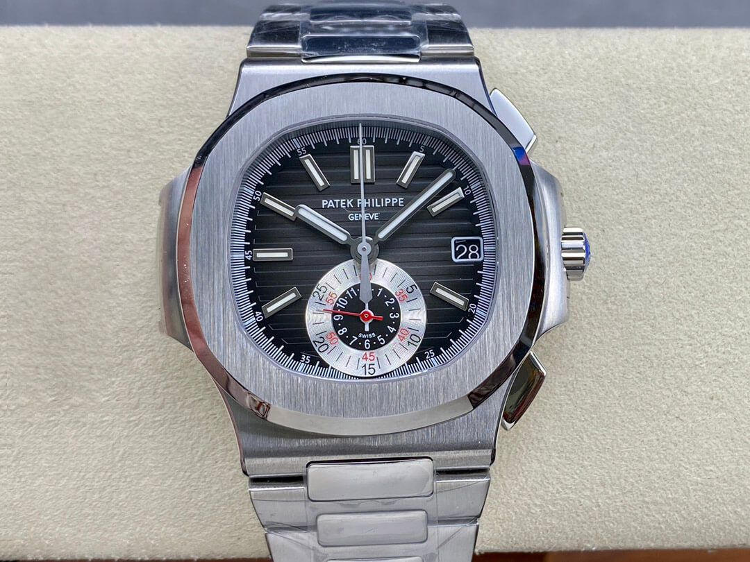 Best Replica Replica Patek Philippe Nautilus 5980/1A-014 1:1 Best Edition PPF Factory Black Dial - Colareps